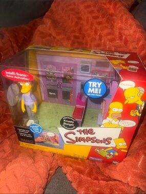 Vintage Simpsons World of Springfield Krusty Burger Interactive PlaysetPlaymates